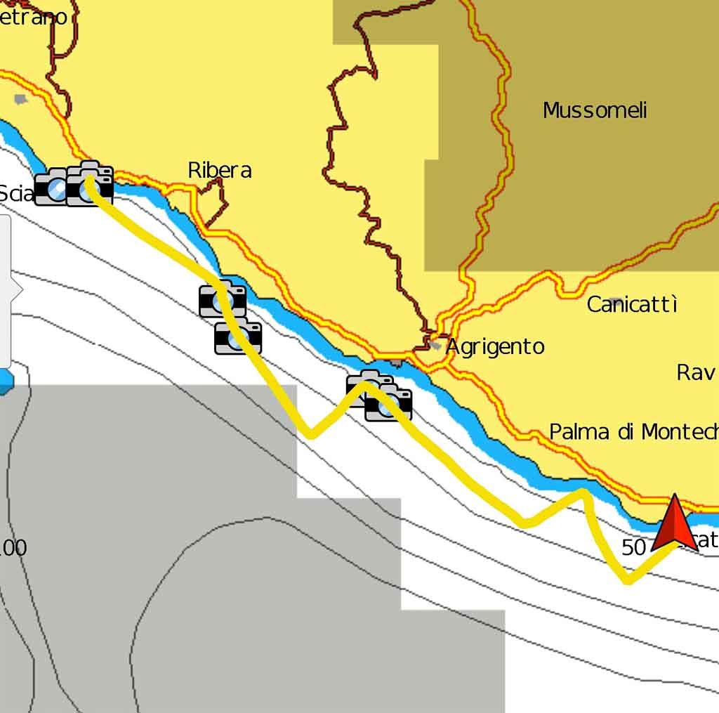 Sciacca Licata rotta periplo Sicilia Fontaine Pajot Saba 50 catamarano barca a vela