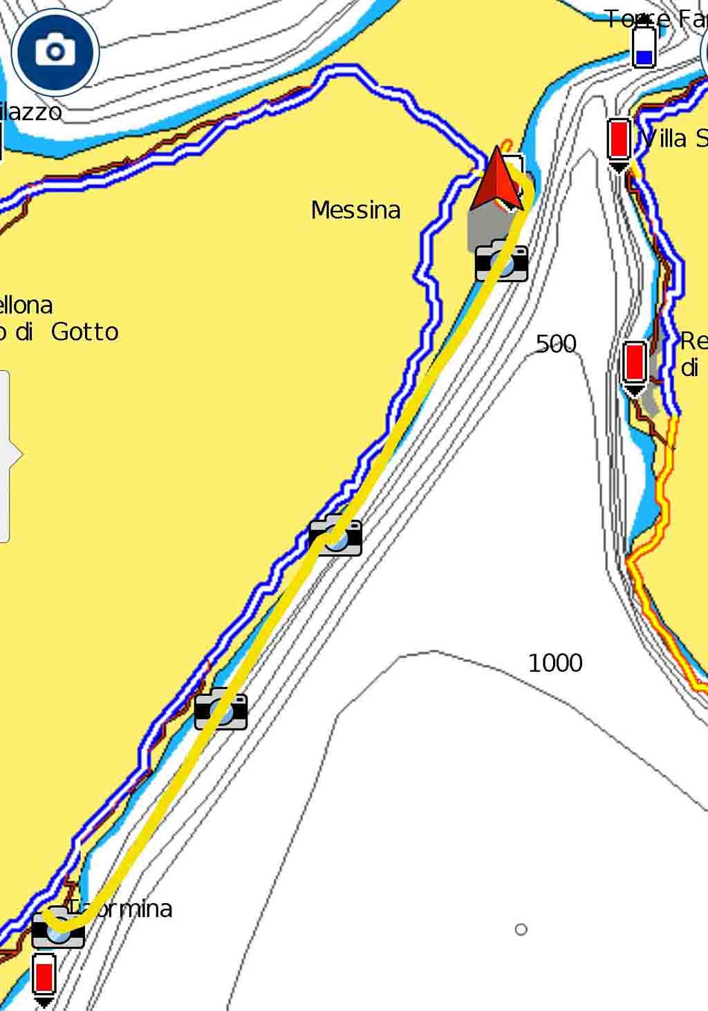 Taormina Messina rotta periplo Sicilia Fontaine Pajot Saba 50 catamarano barca a vela