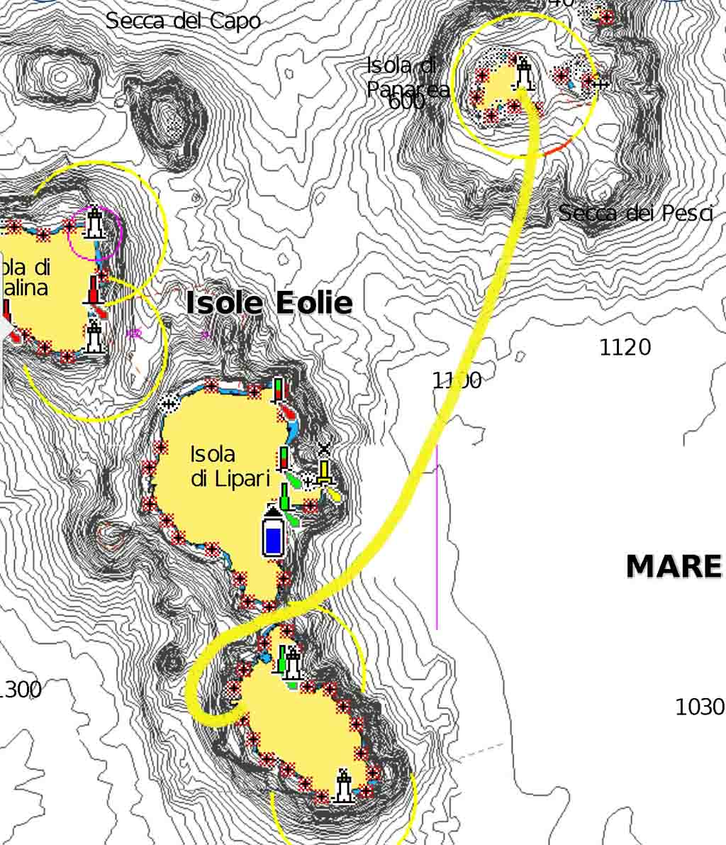 Code zero cala zimmari cala ignuda navigando per le Eolie Fontaine Pajot Saba 50 catamarano barca a vela