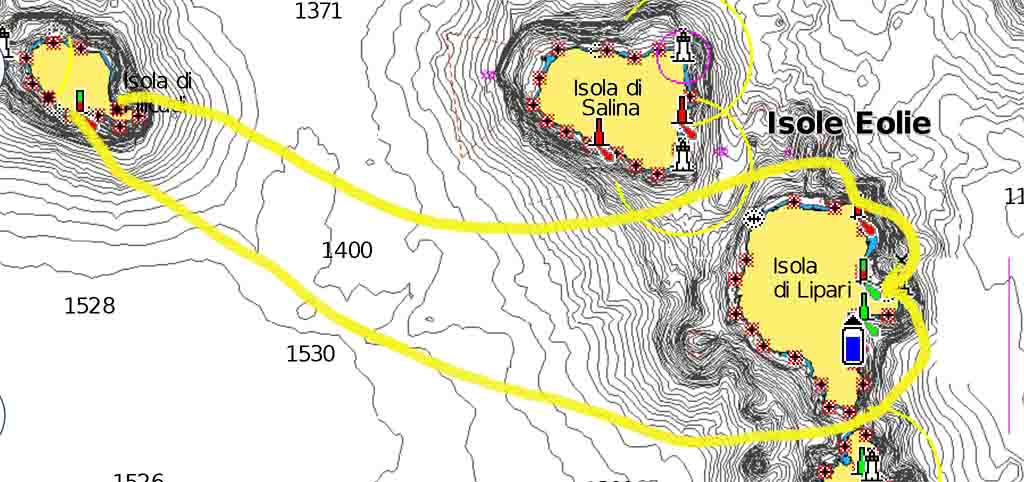 cucire vela Filicudi Porto Pignataro Pecorini navigando per le Eolie Fontaine Pajot Saba 50 catamarano barca a vela