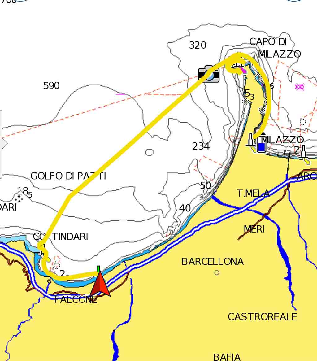 Milazzo Portorosa rotta periplo Sicilia Fontaine Pajot Saba 50 catamarano barca a vela