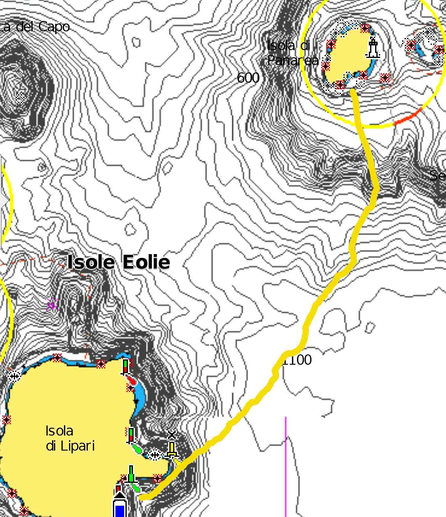 Si può arare anche il mare Marina Corta Cala Zimmari navigando per le Eolie Fontaine Pajot Saba 50 catamarano barca a vela